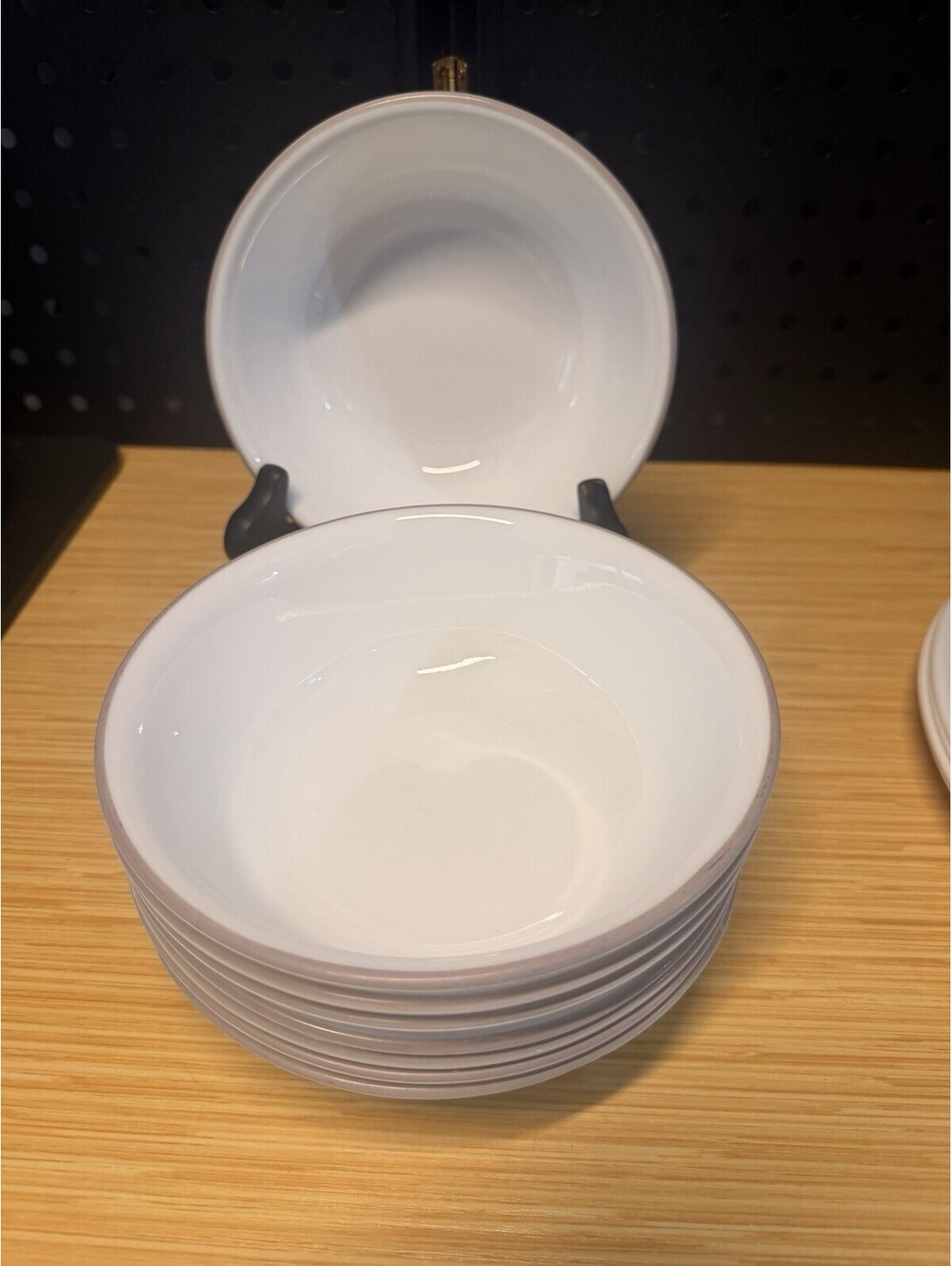 Corelle Sand Sketch Set Of 8 Cereal/Soup Bowls 6 1/4" USA